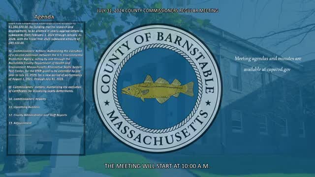 Thumbnail image for County Commissioners Special Meeting 7-31-2024