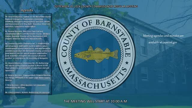 Thumbnail image for Barnstable County Commissioners 9-10-2024