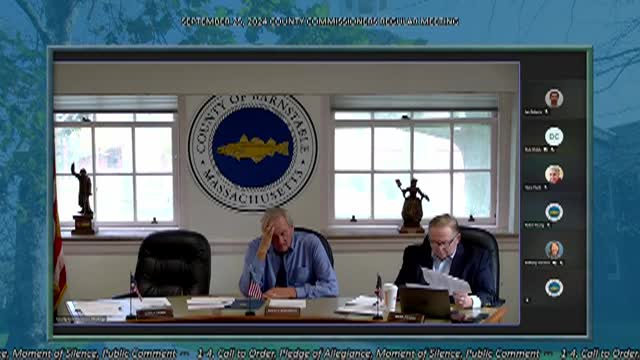Thumbnail image for Barnstable County Commissioners 9-25-2024