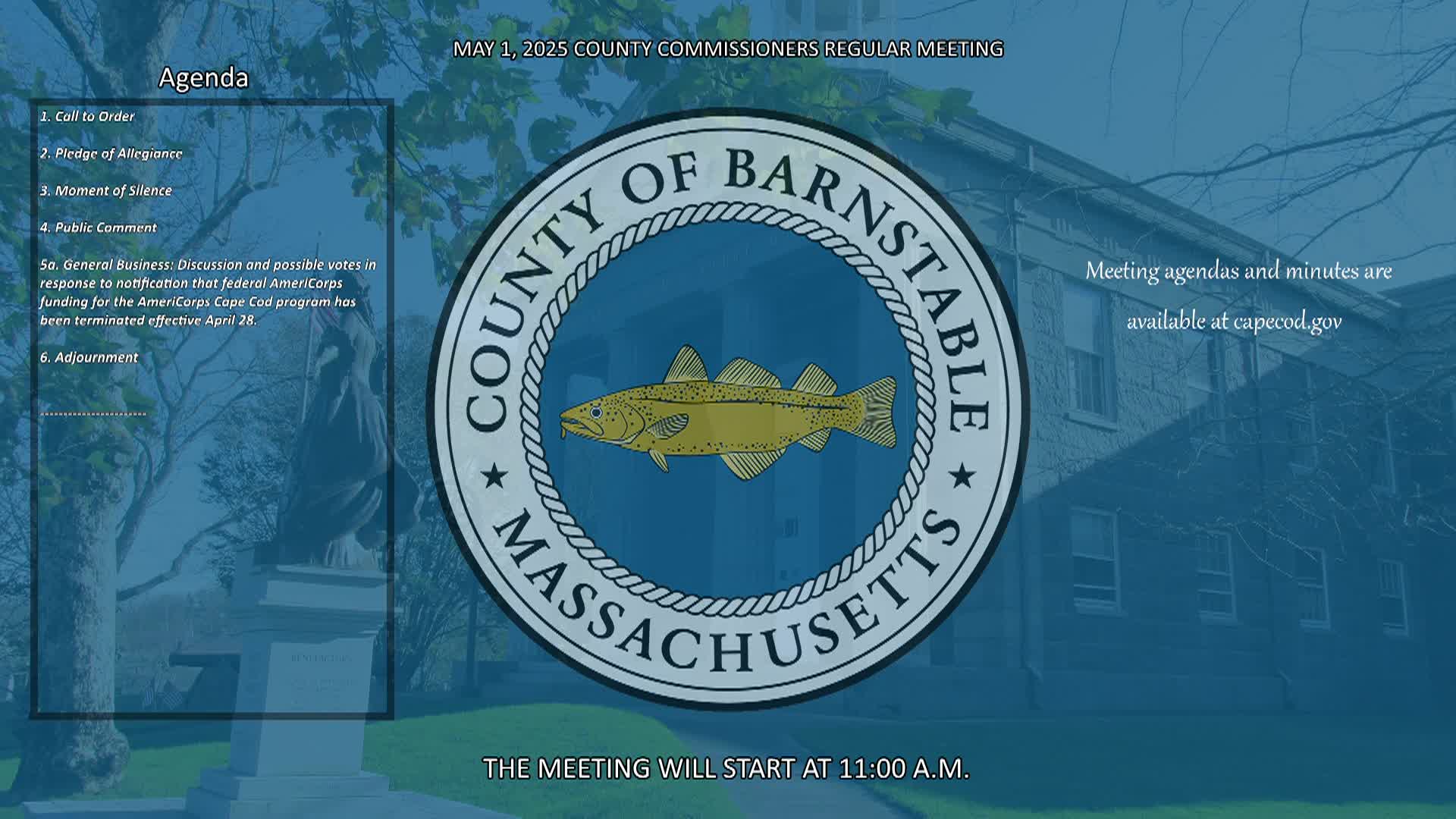 Thumbnail image for Barnstable County Commissioners 5-1-2025