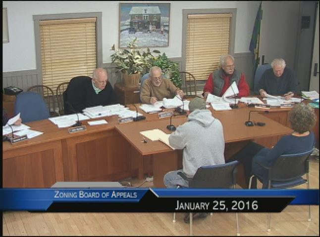 Thumbnail image for Zoning Board of Appeals 1/25/2016