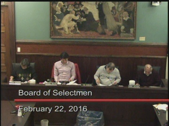 Thumbnail image for Provincetown Board of Selectmen 2/22/2016