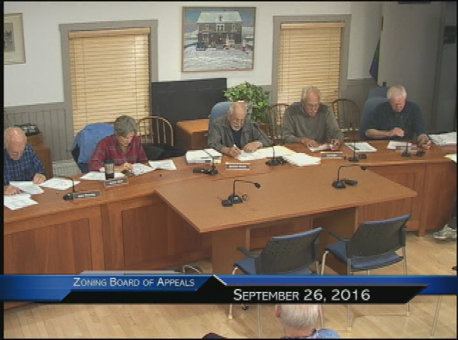 Thumbnail image for Zoning Board of Appeals 9-26-2016