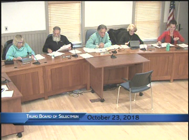 Thumbnail image for Truro Board of Selectmen 10-23-2018