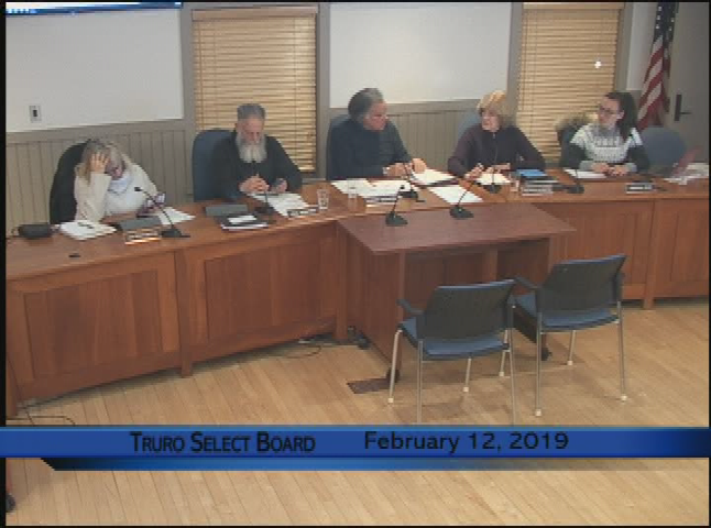 Thumbnail image for Truro Board of Selectmen 2-12-2019