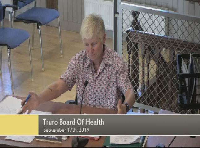 Thumbnail image for Truro Board of Health 9/17/19