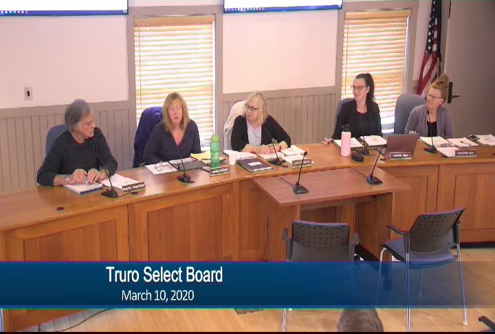 Thumbnail image for Truro Board of Selectmen 3-10-20