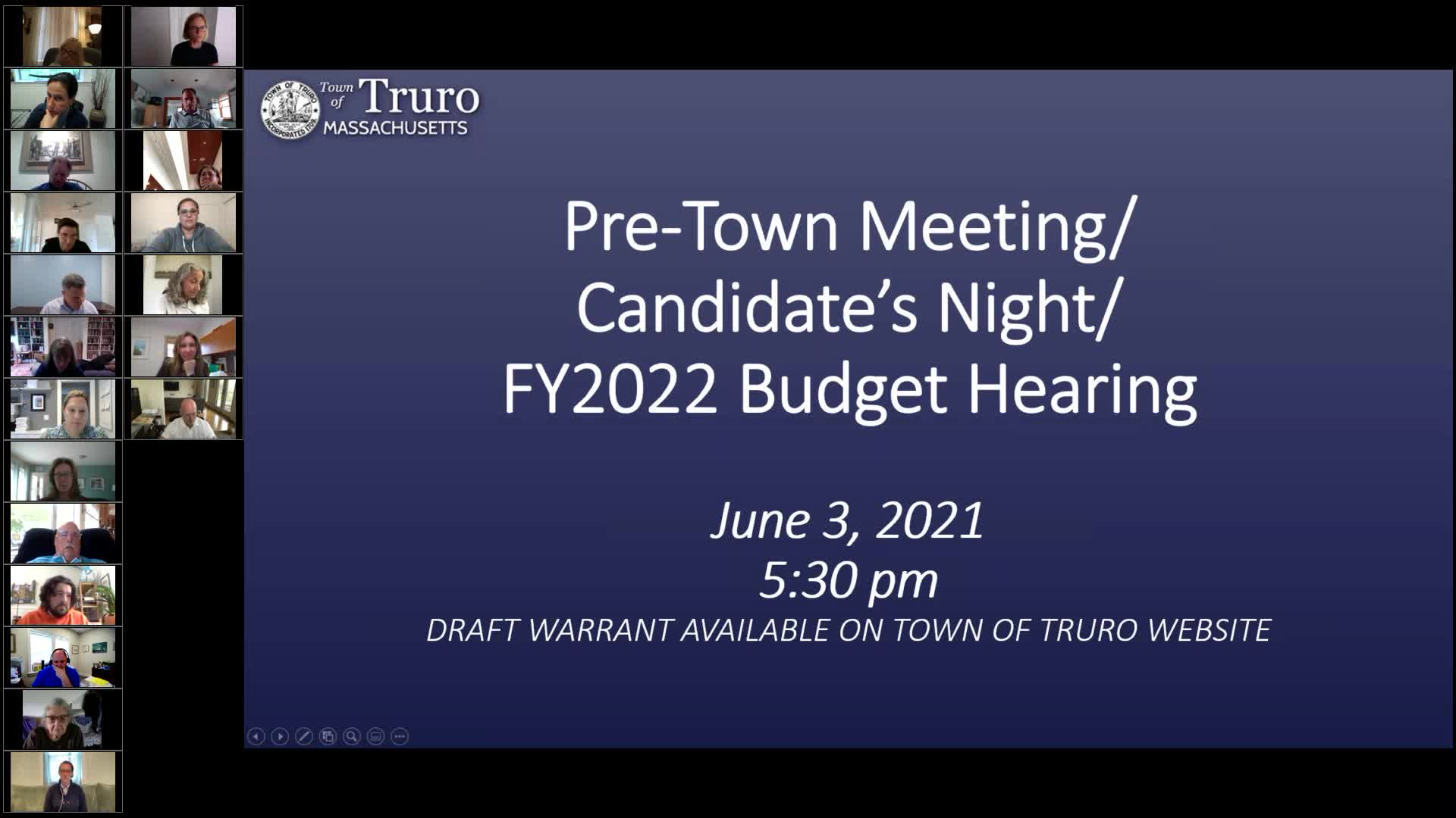 Thumbnail image for Pre-Town Meeting/Candidates' Night/Budget Hearing 6-3-2021