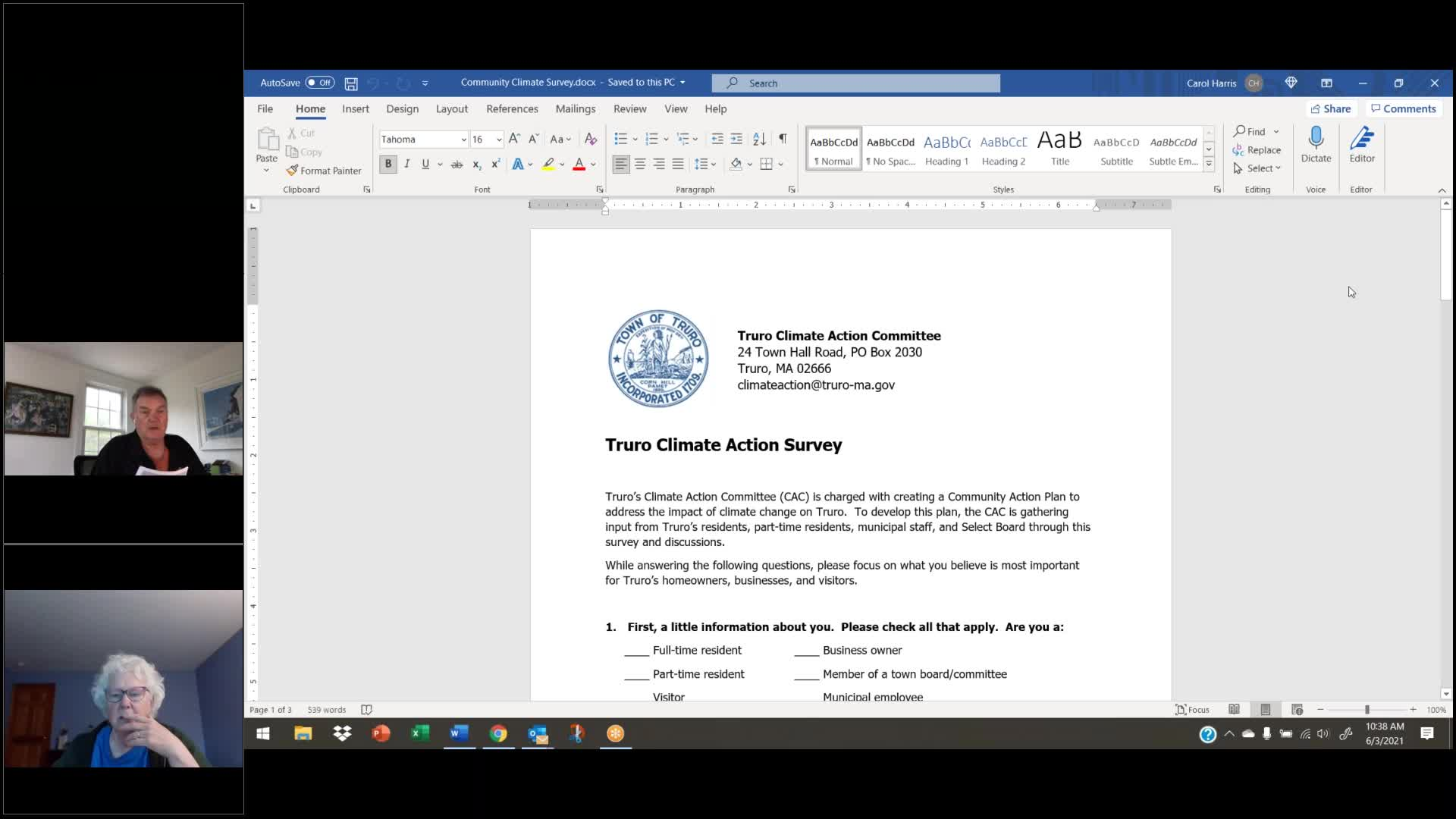 Thumbnail image for Climate Action Committee 6-3-2021