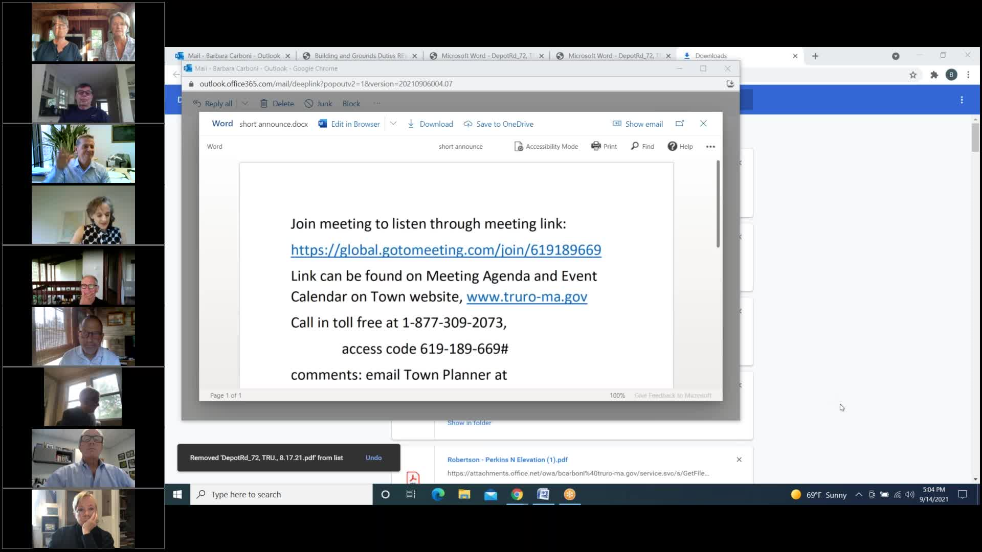 Thumbnail image for Historical Commission 9-14-2021