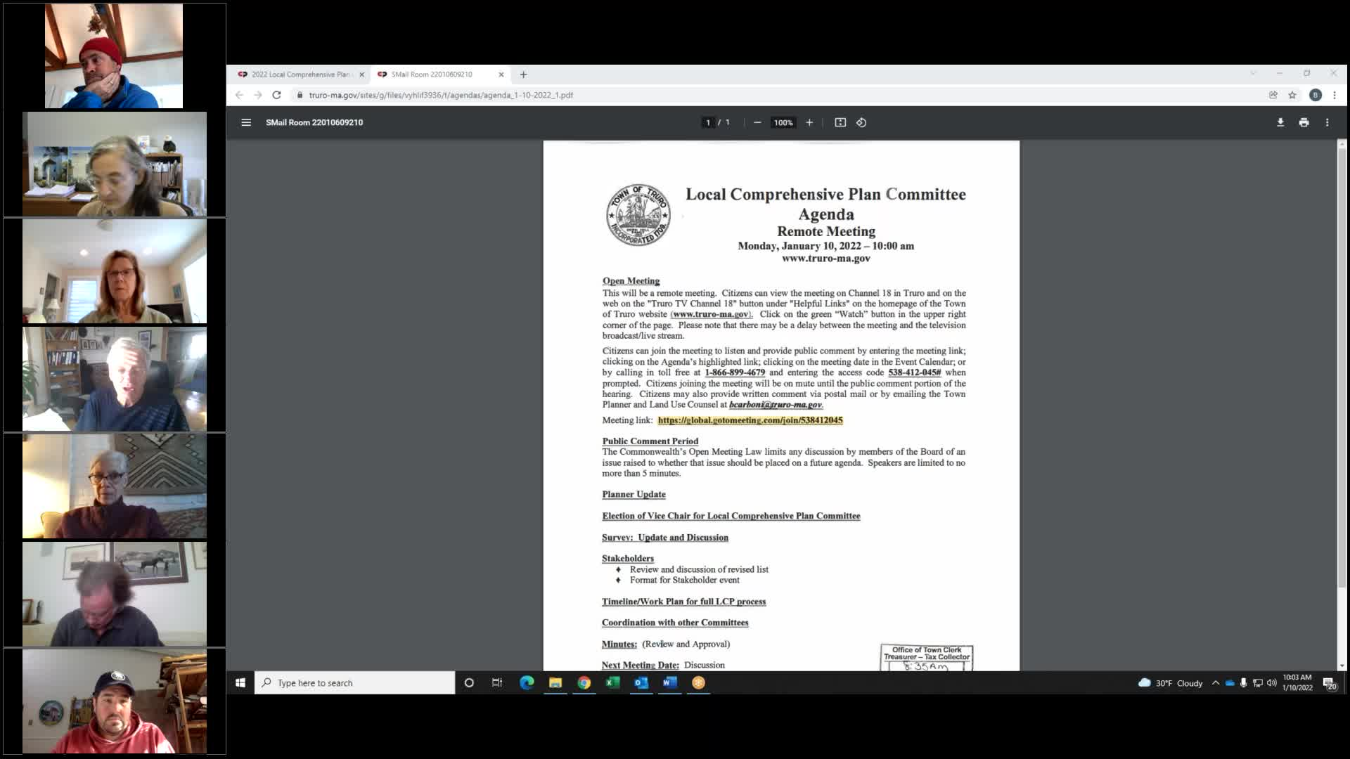 Thumbnail image for Local Comprehensive Plan Committee 1-10-2022