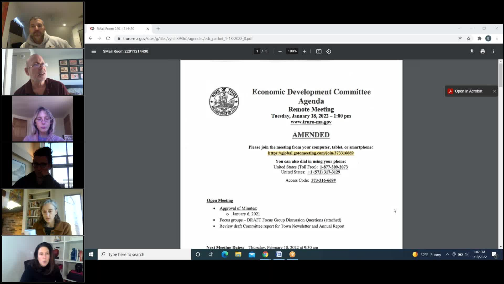 Thumbnail image for Economic Development Committee 1-18-2022