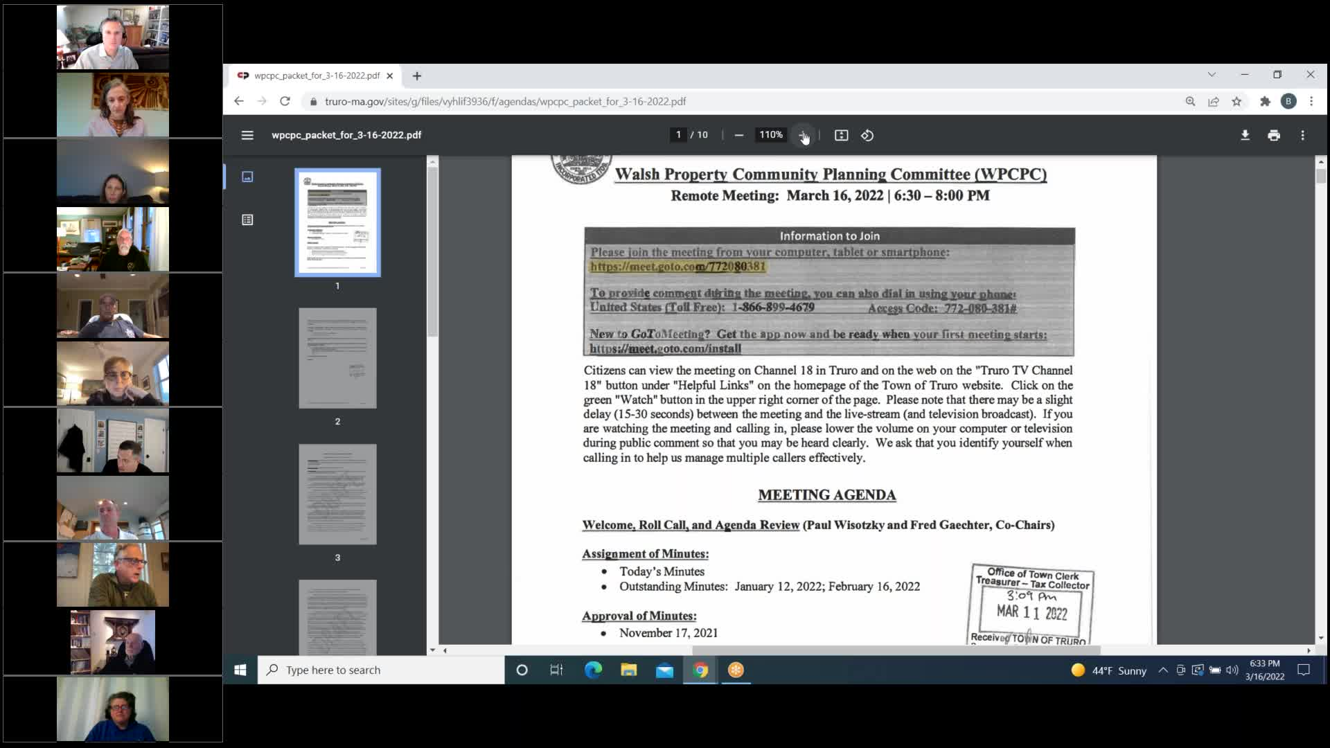 Thumbnail image for Walsh Property Committee 3-16-2022