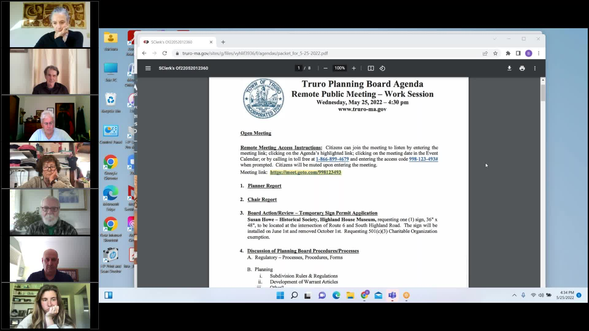 Thumbnail image for Planning Board 5-25-2022