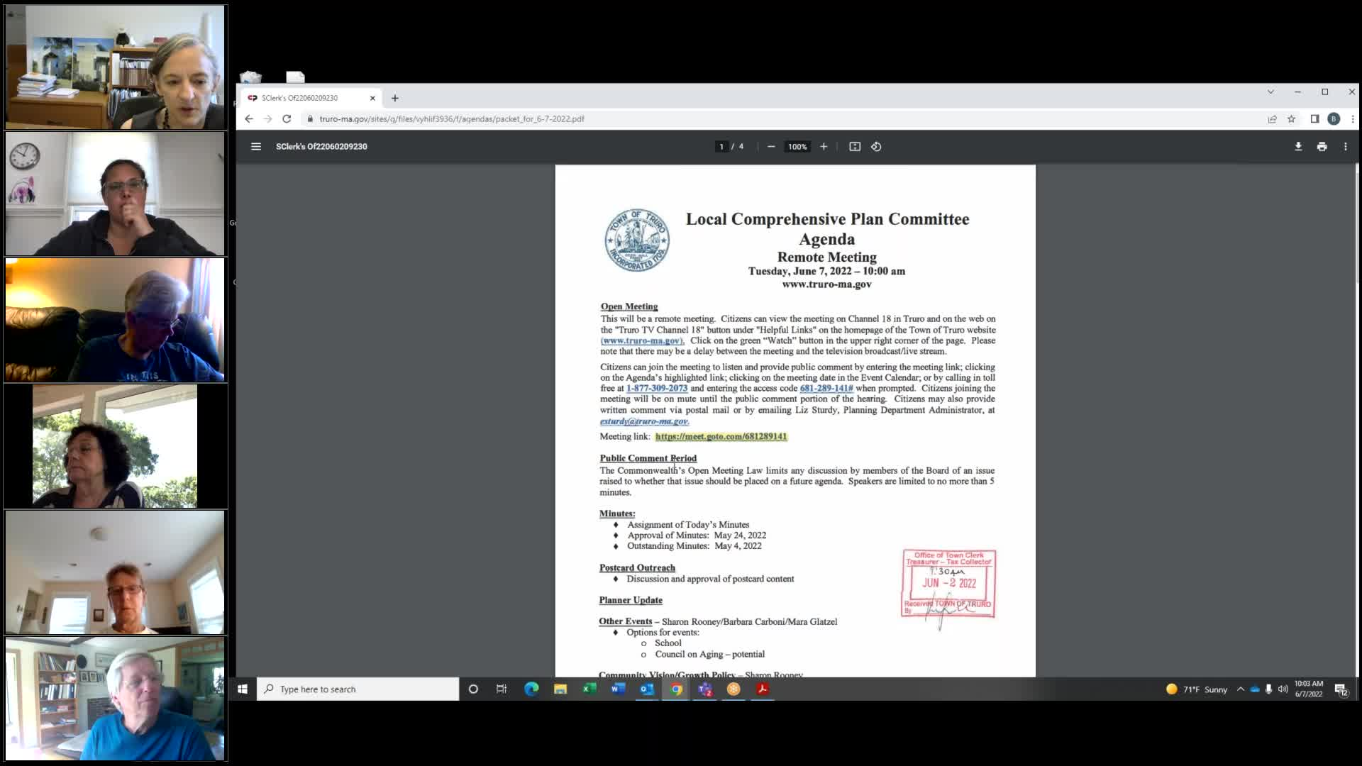 Thumbnail image for Local Comprehensive Plan Committee 6-7-2022