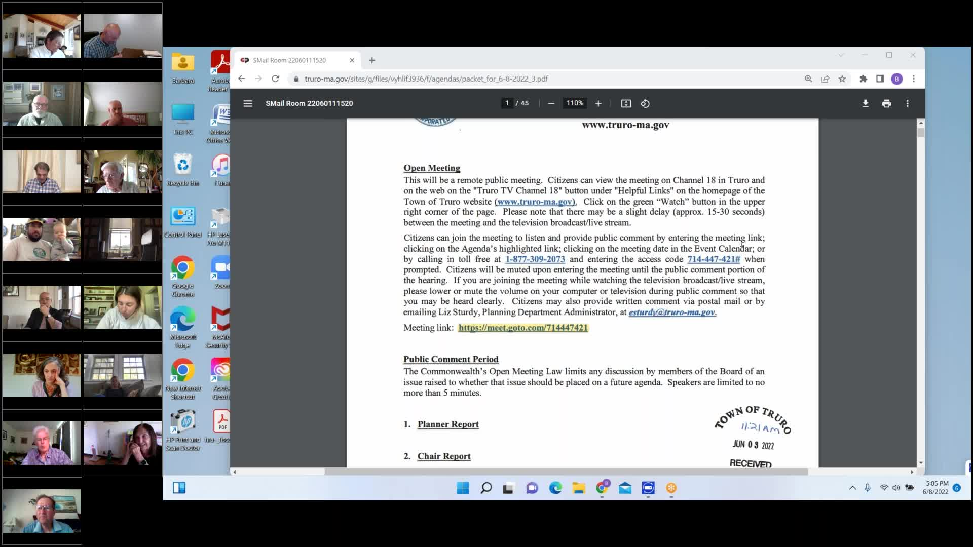 Thumbnail image for Planning Board 6-8-2022