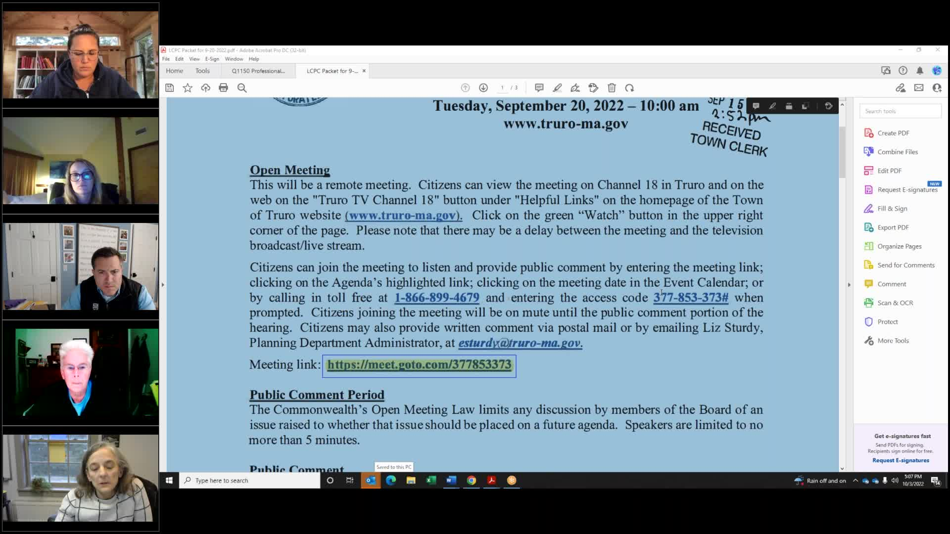 Thumbnail image for Local Comprehensive Plan Committee 10-3-2022