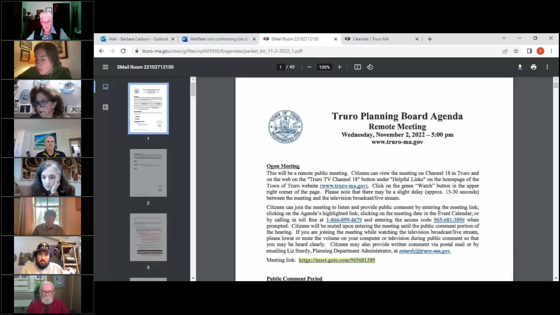 Thumbnail image for Planning Board 11-2-2022