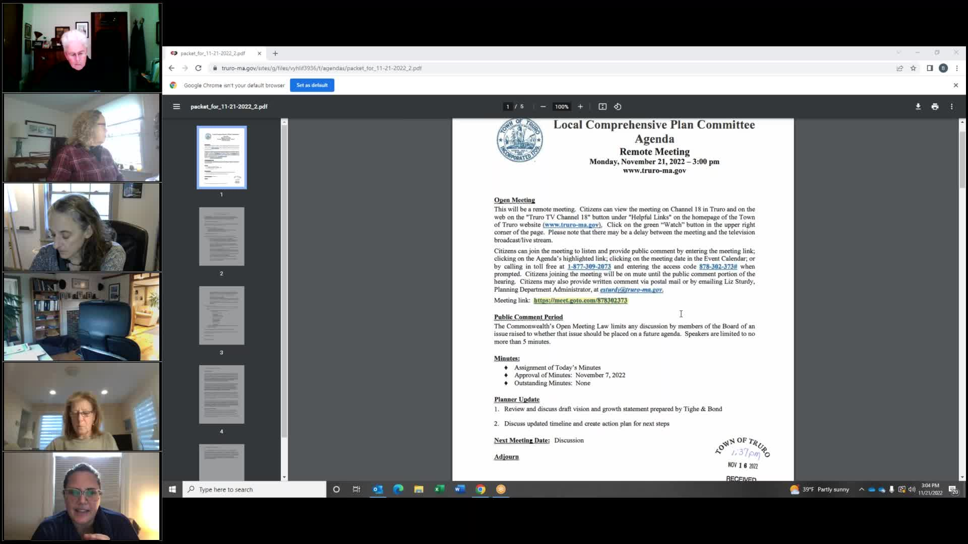 Thumbnail image for Local Comprehensive Plan Committee 11-21-2022