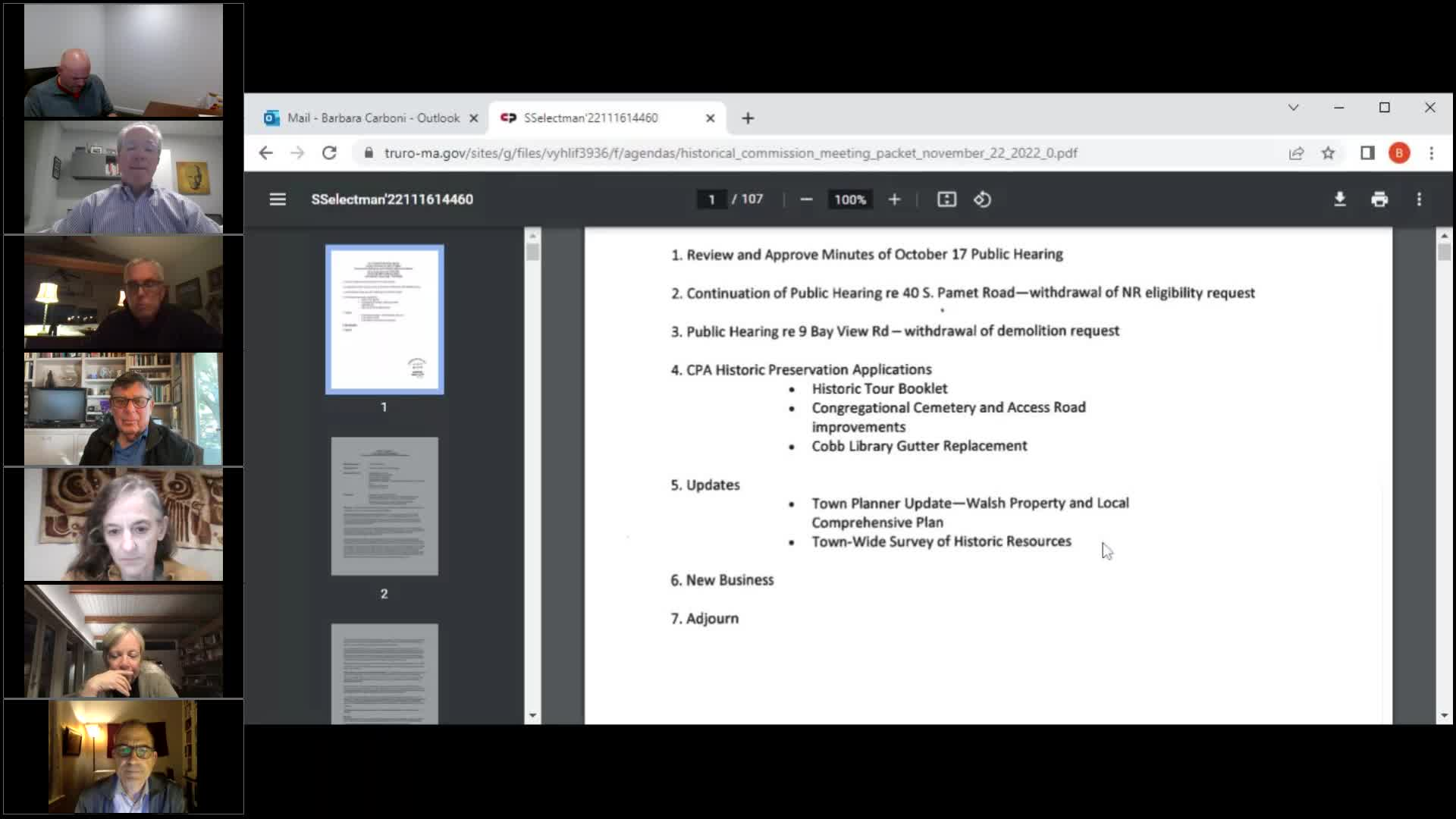 Thumbnail image for Historical Commission 11-22-2022