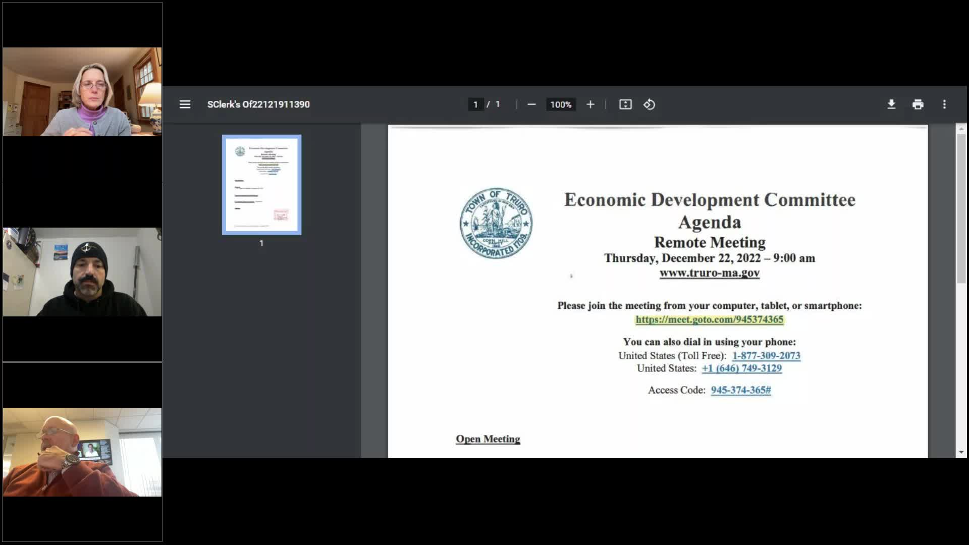 Thumbnail image for Economic Development Committee 12-22-2022