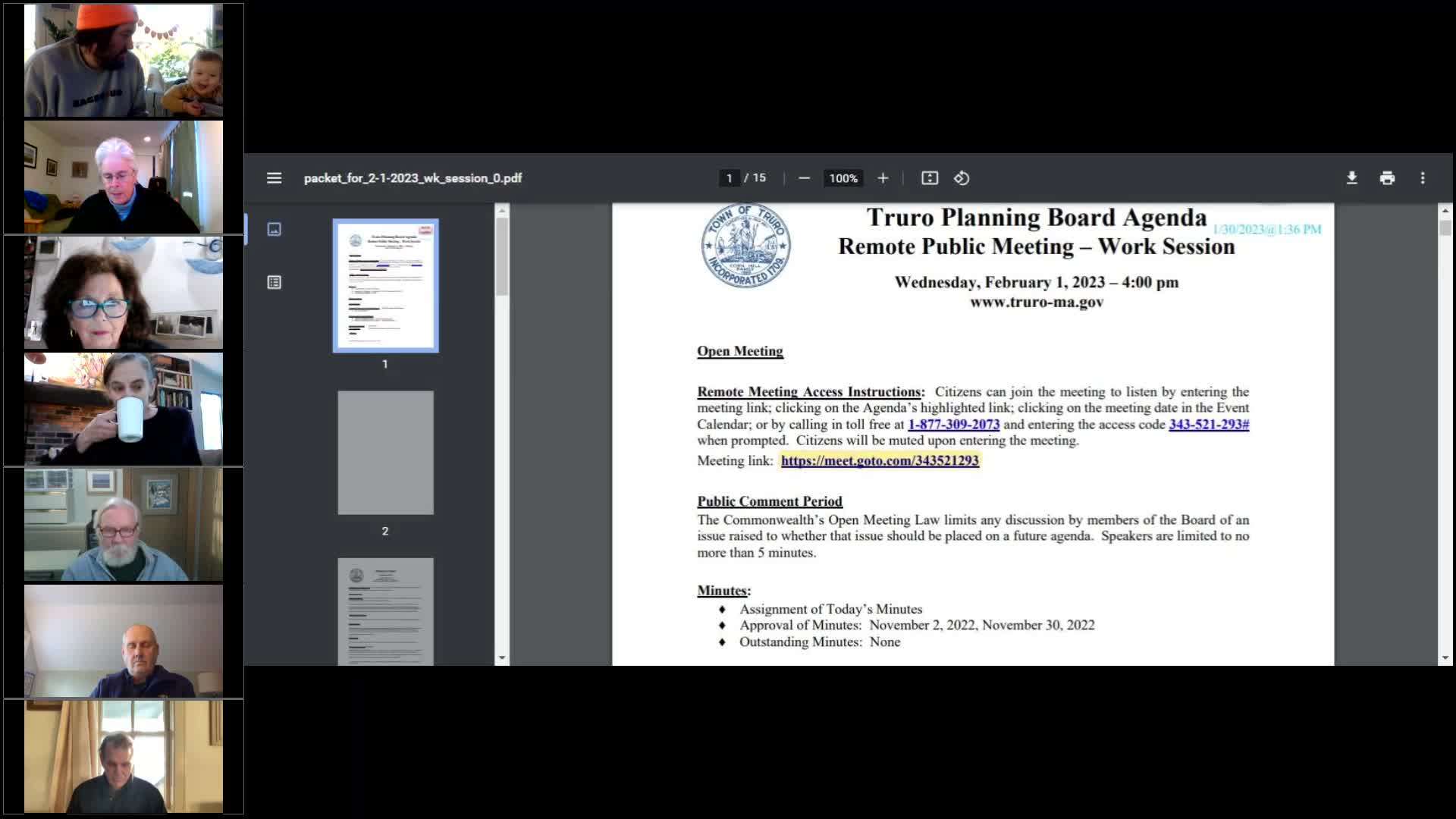 Thumbnail image for Planning Board 2-1-2023