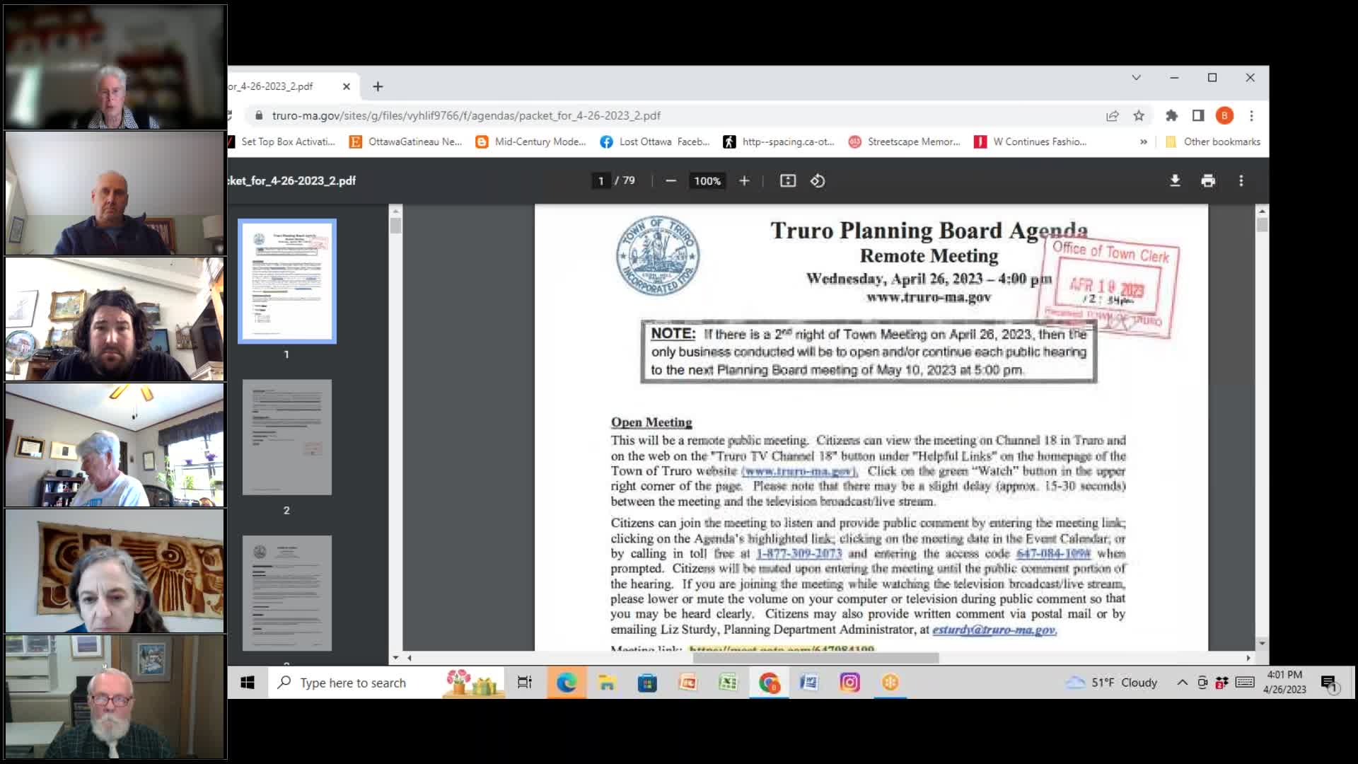 Thumbnail image for Planning Board 4-26-2023