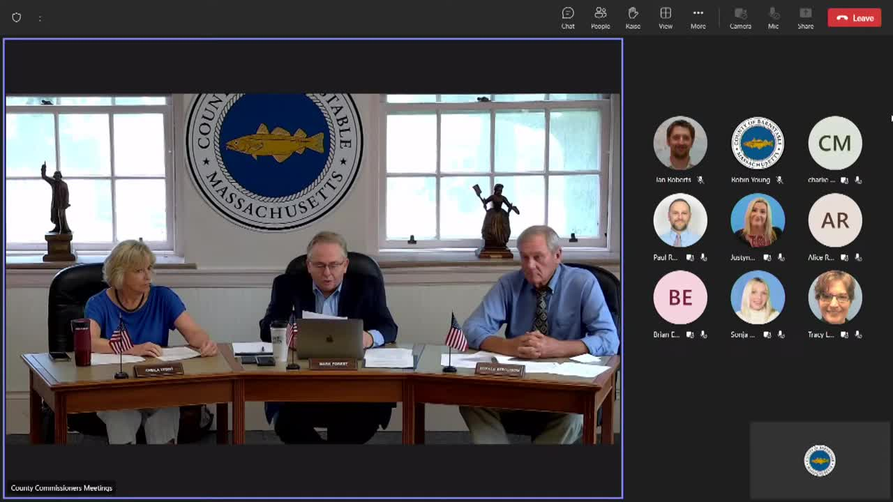 Thumbnail image for Barnstable County Commissioners 7-19-2023