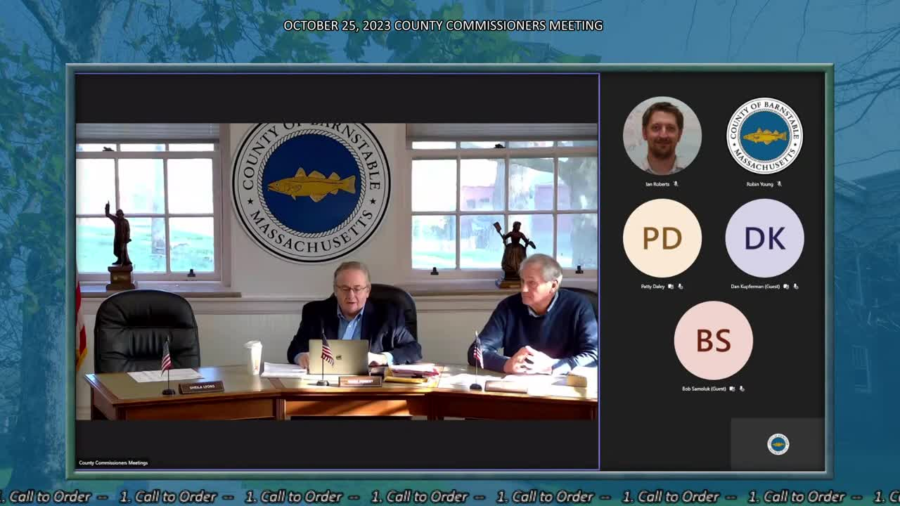 Thumbnail image for Barnstable County Commissioners 10-25-2023