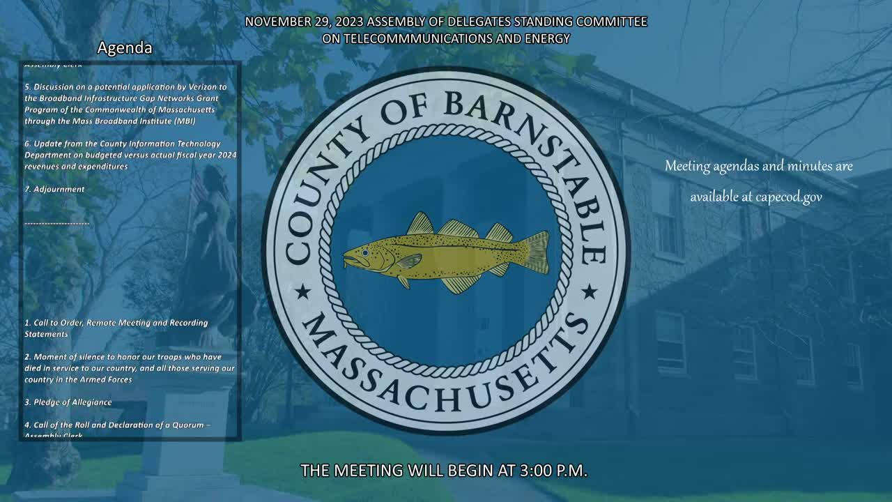 Thumbnail image for Assembly Committee on Telecommunications and Energy 11-29-2023