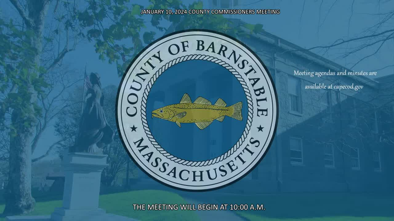 Thumbnail image for Barnstable County Commissioners 1-10-2024