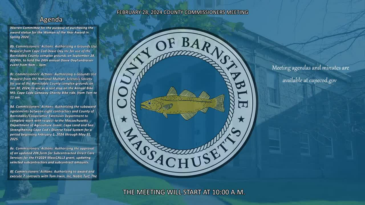 Thumbnail image for Barnstable County Commissioners 2-28-2024
