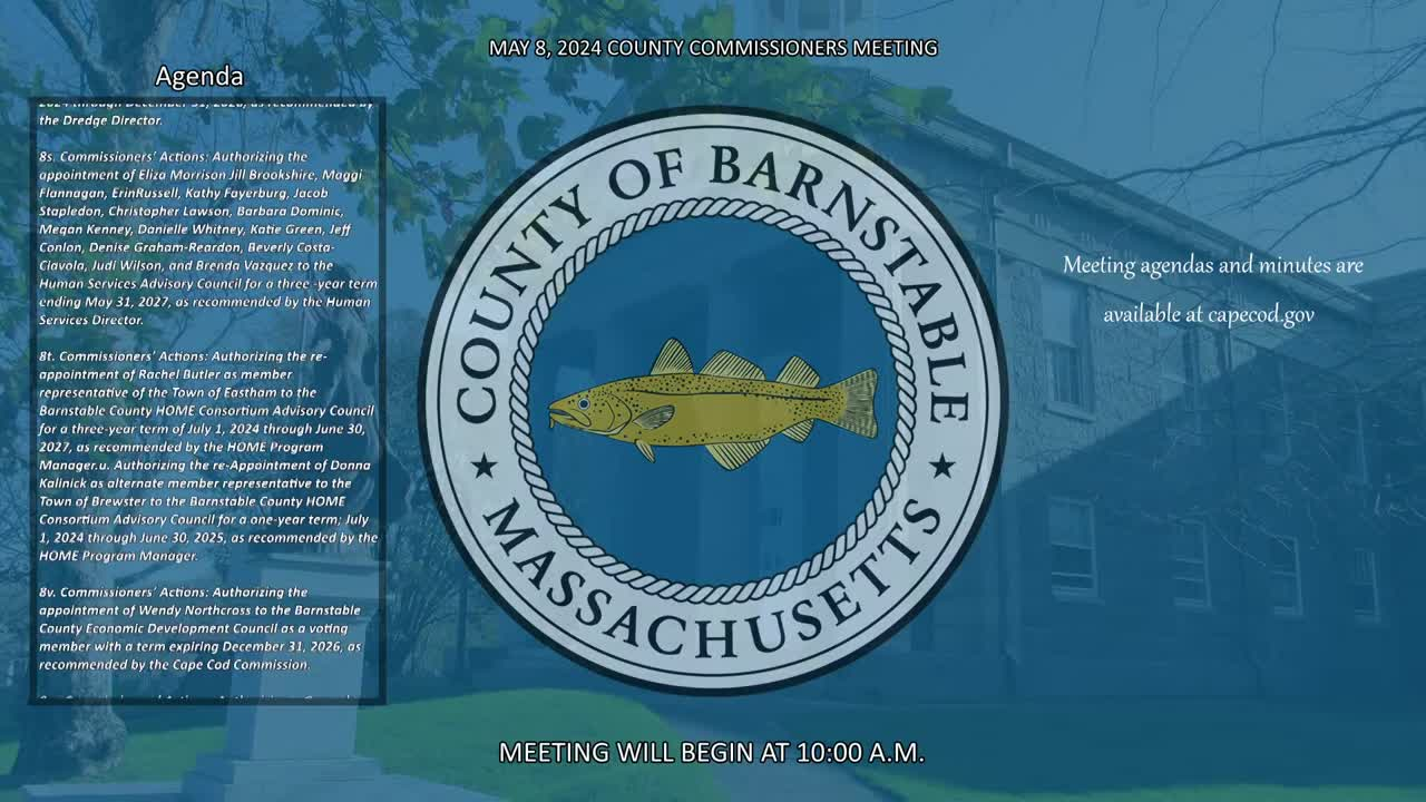 Thumbnail image for Barnstable County Commissioners 4-24-2024
