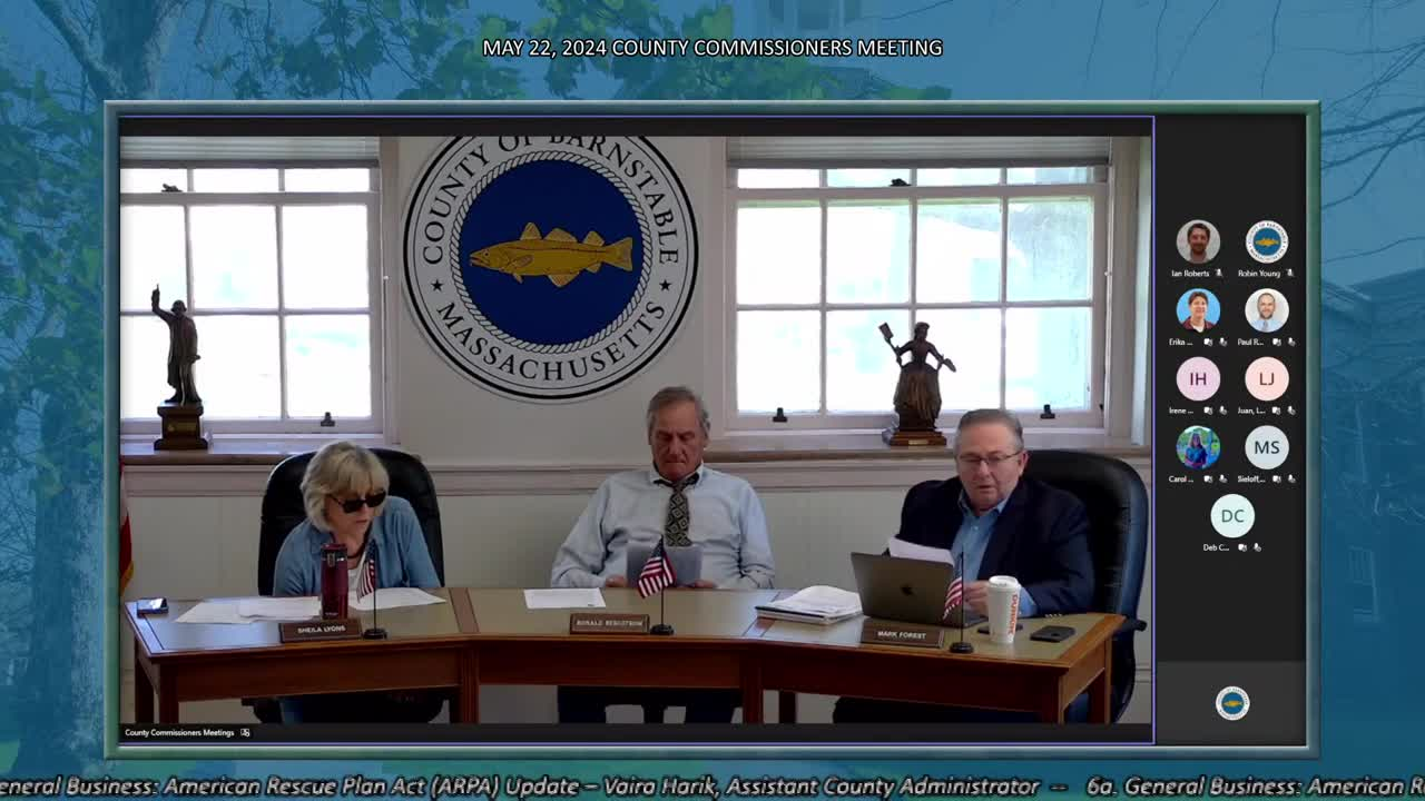 Thumbnail image for Barnstable County Commissioners 5-22-2024