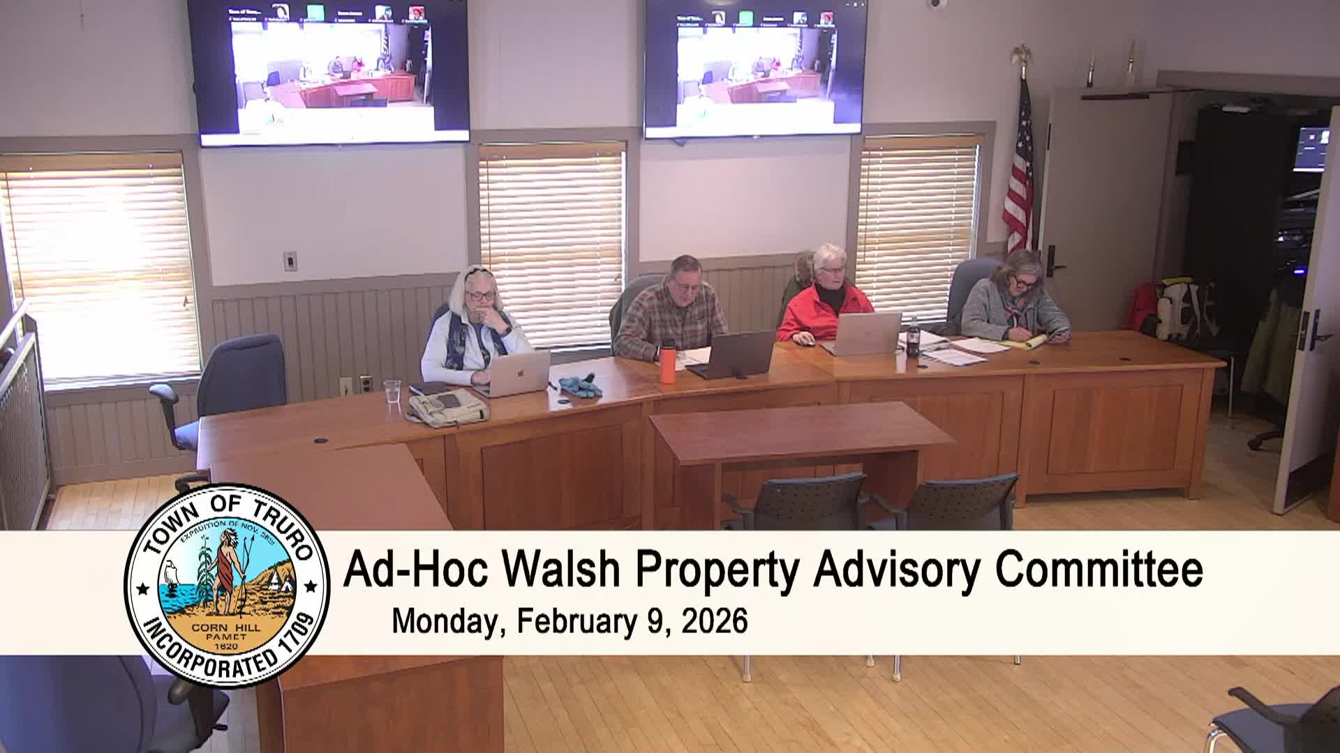 Thumbnail image for Ad-Hoc Walsh Property Advisory Committee 2-9-2026