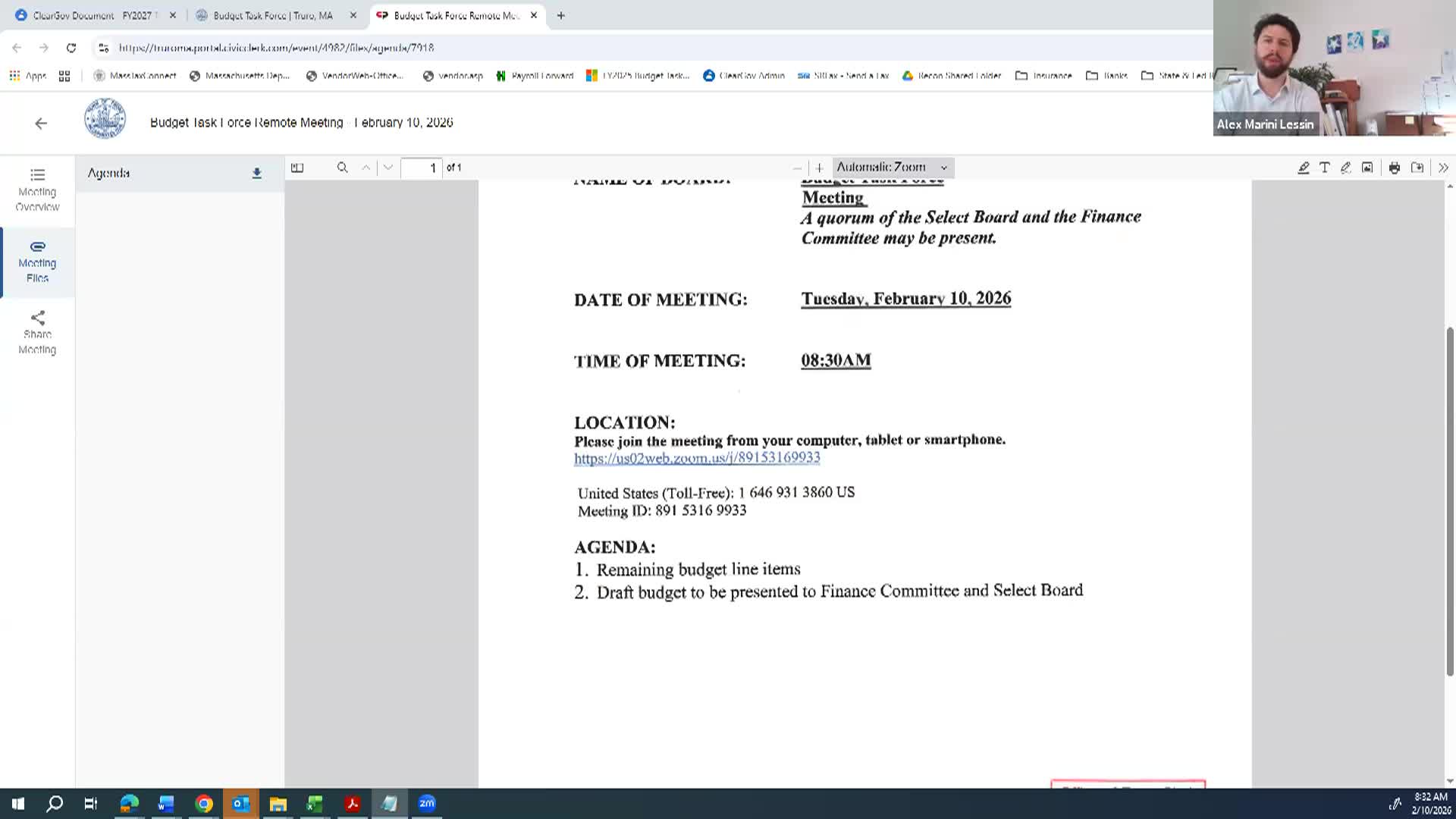 Thumbnail image for Budget Task Force 2-10-2026