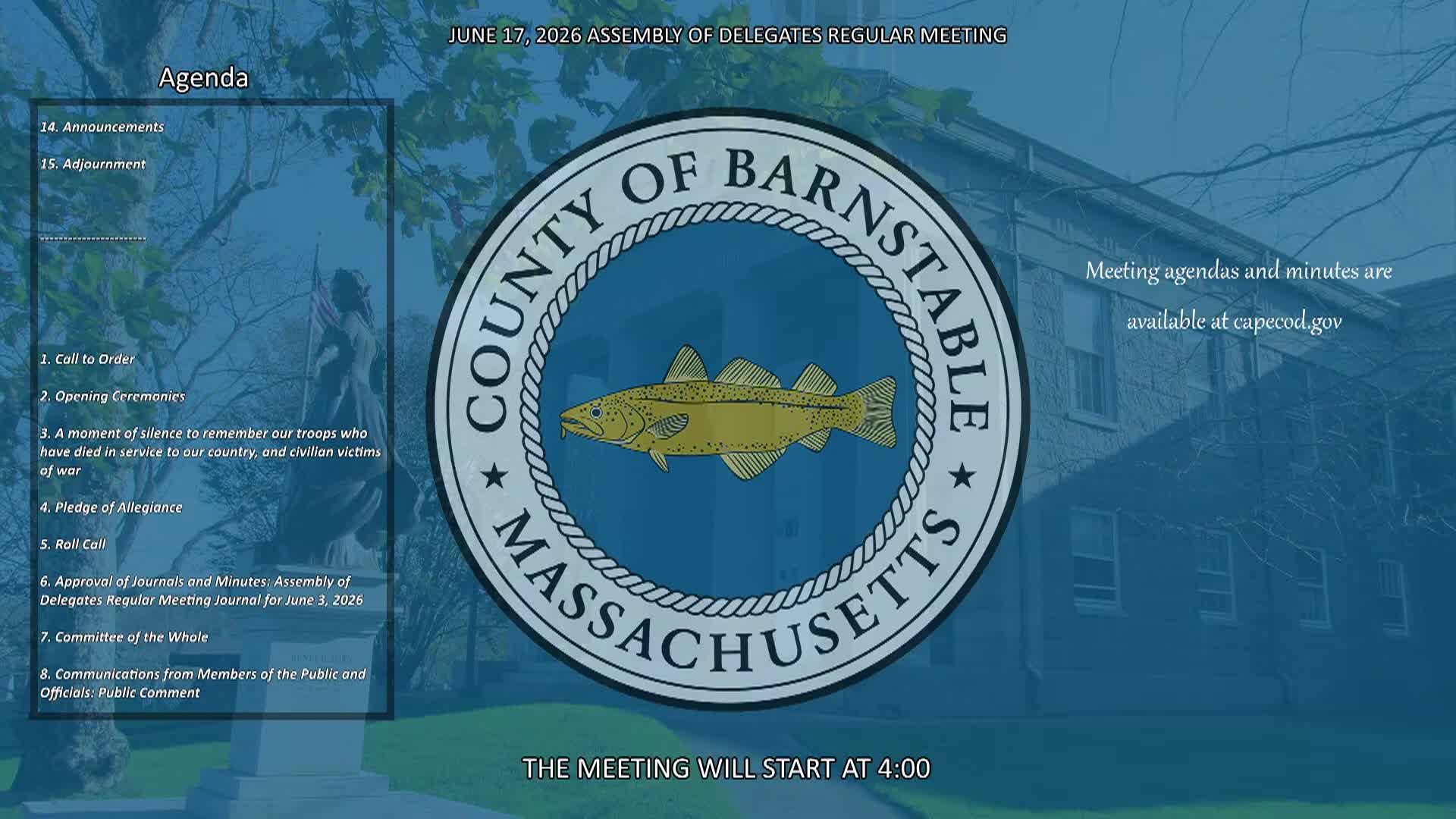 Thumbnail image for Barnstable County Assembly of Delegates 6-17-2026