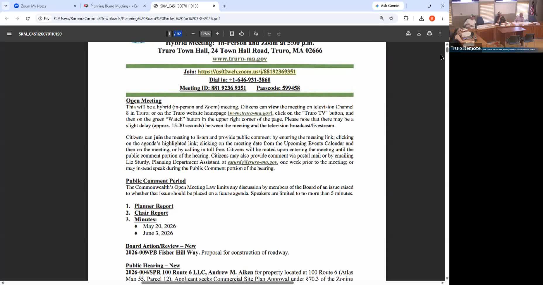 Thumbnail image for Planning Board 6-8-2026